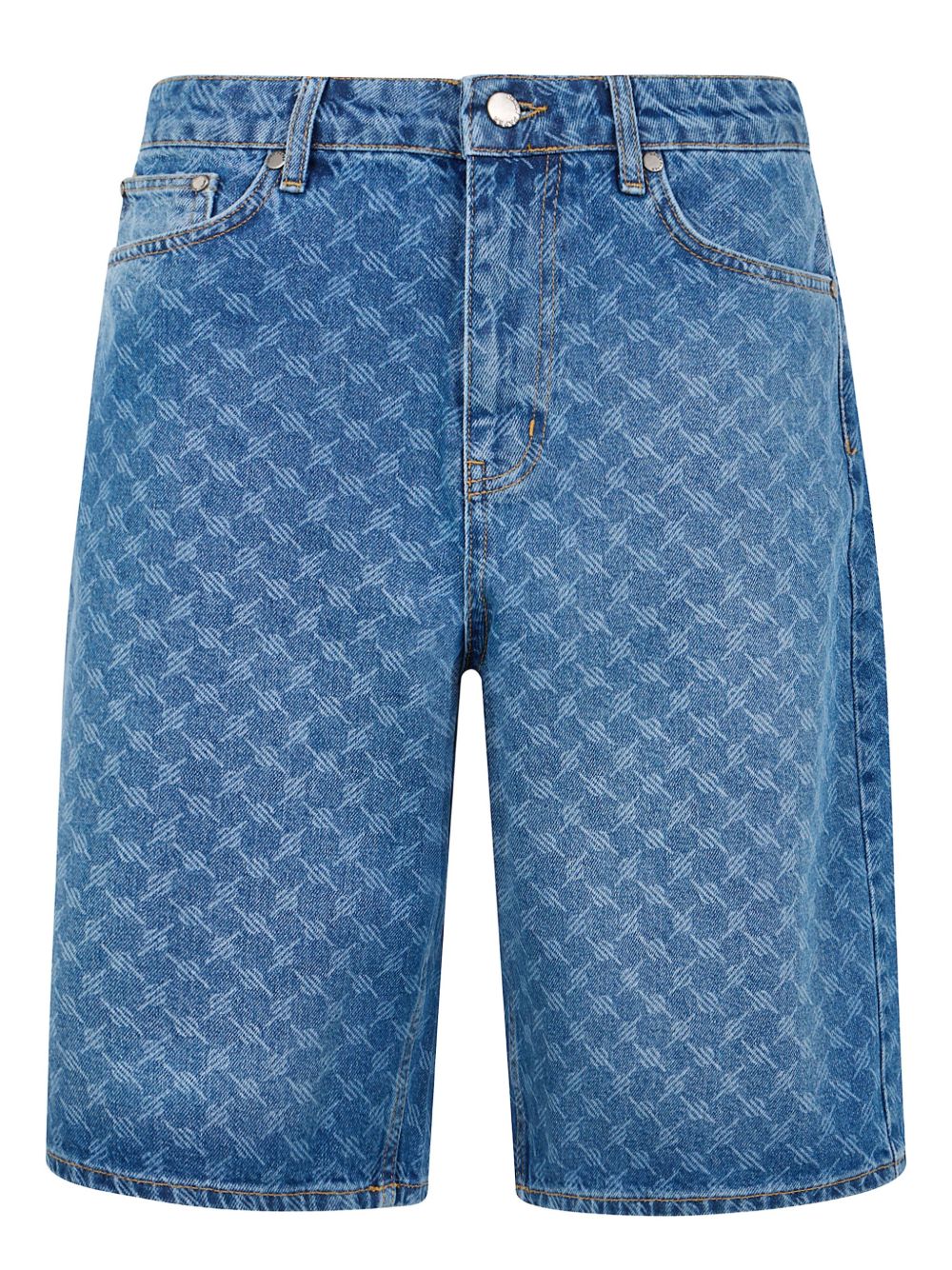 Monogram denim shorts - Blue