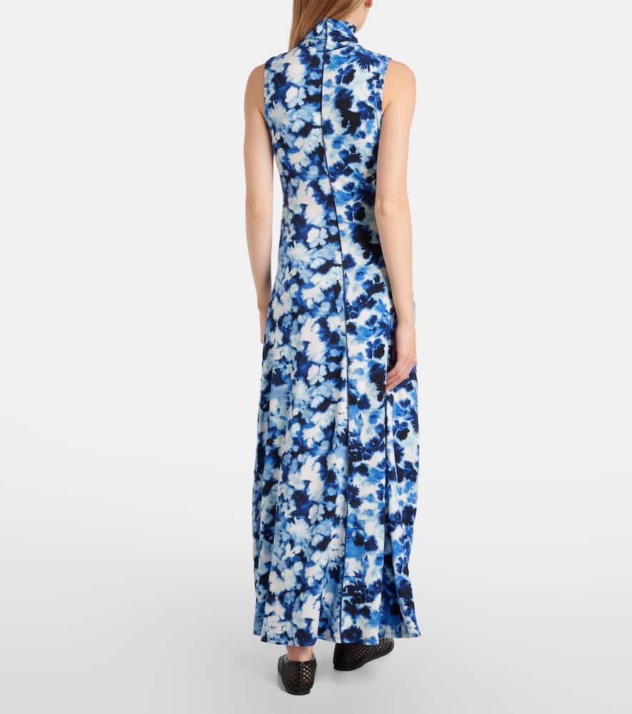 Valentina printed jersey maxi dress