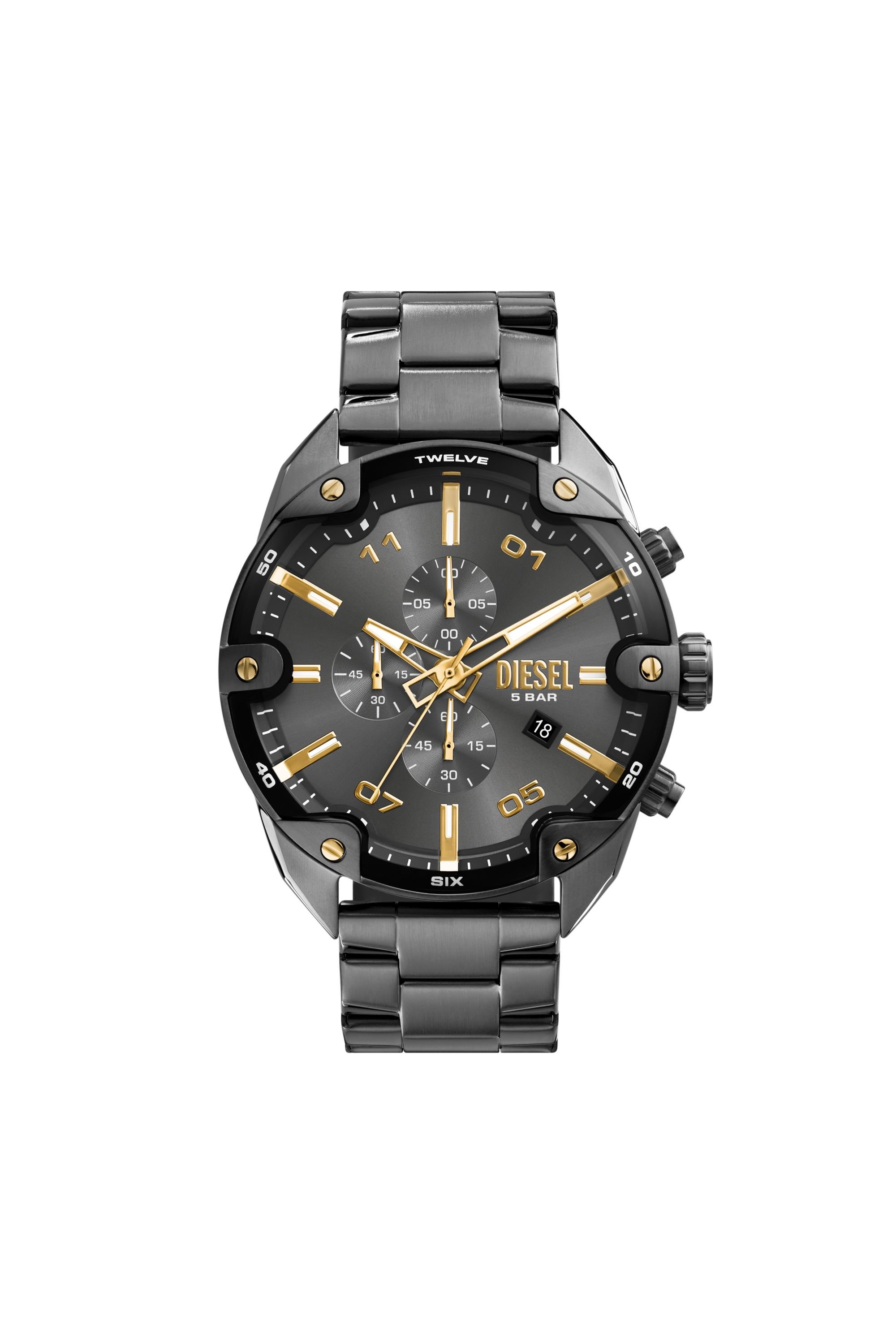Spiked Two-Tone Stainless Steel Watch