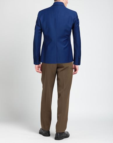 Patrizia Pepe Man Blazer Bright blue Size 42 Polyester, Virgin Wool, Elastane