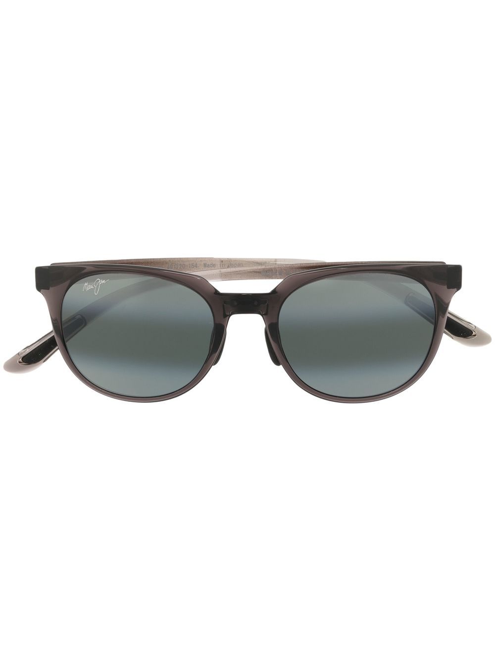 Round-frame tinted sunglasses - Brown