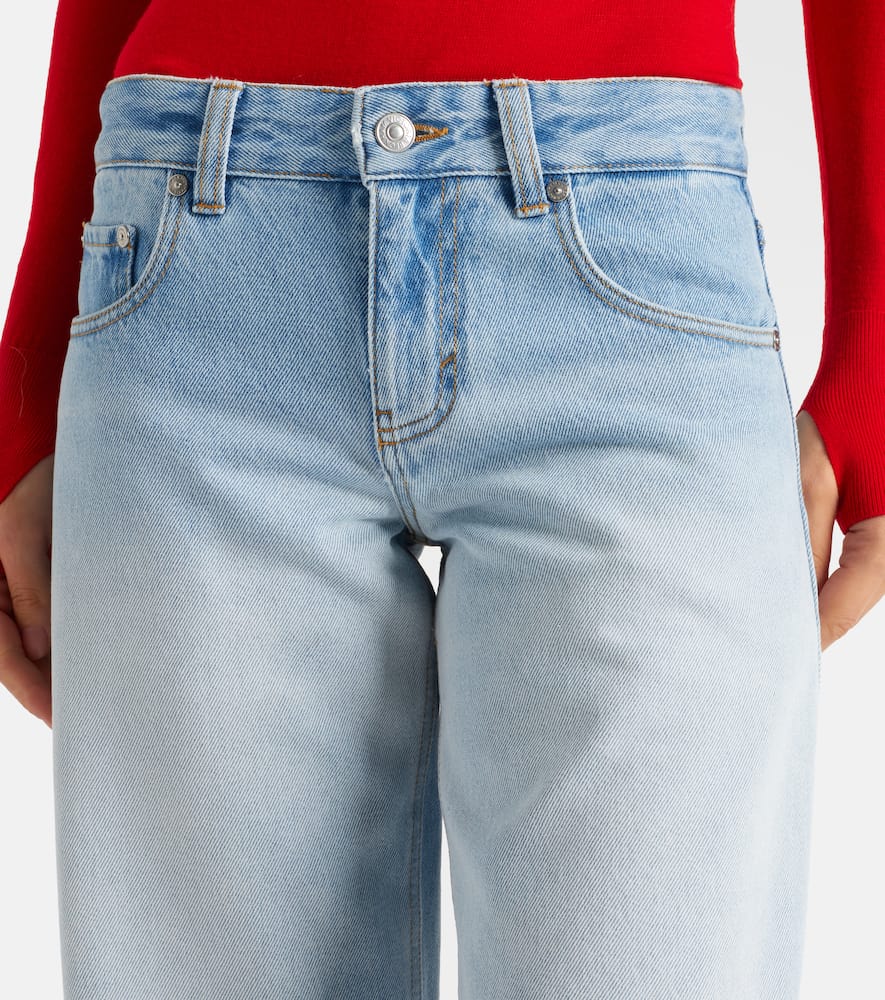 Harper low-rise straight jeans