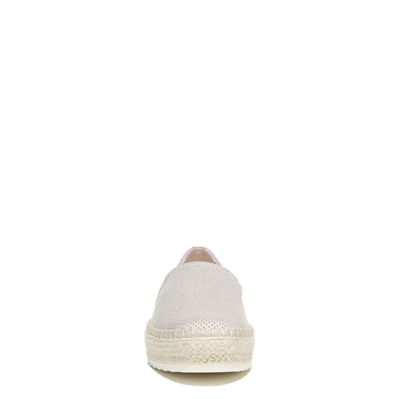 Women's Sunray Espadrille Slip On Shoes (Oyster Grey Microfiber)