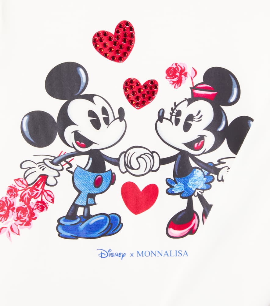 X Disney embellished cotton-blend T-shirt