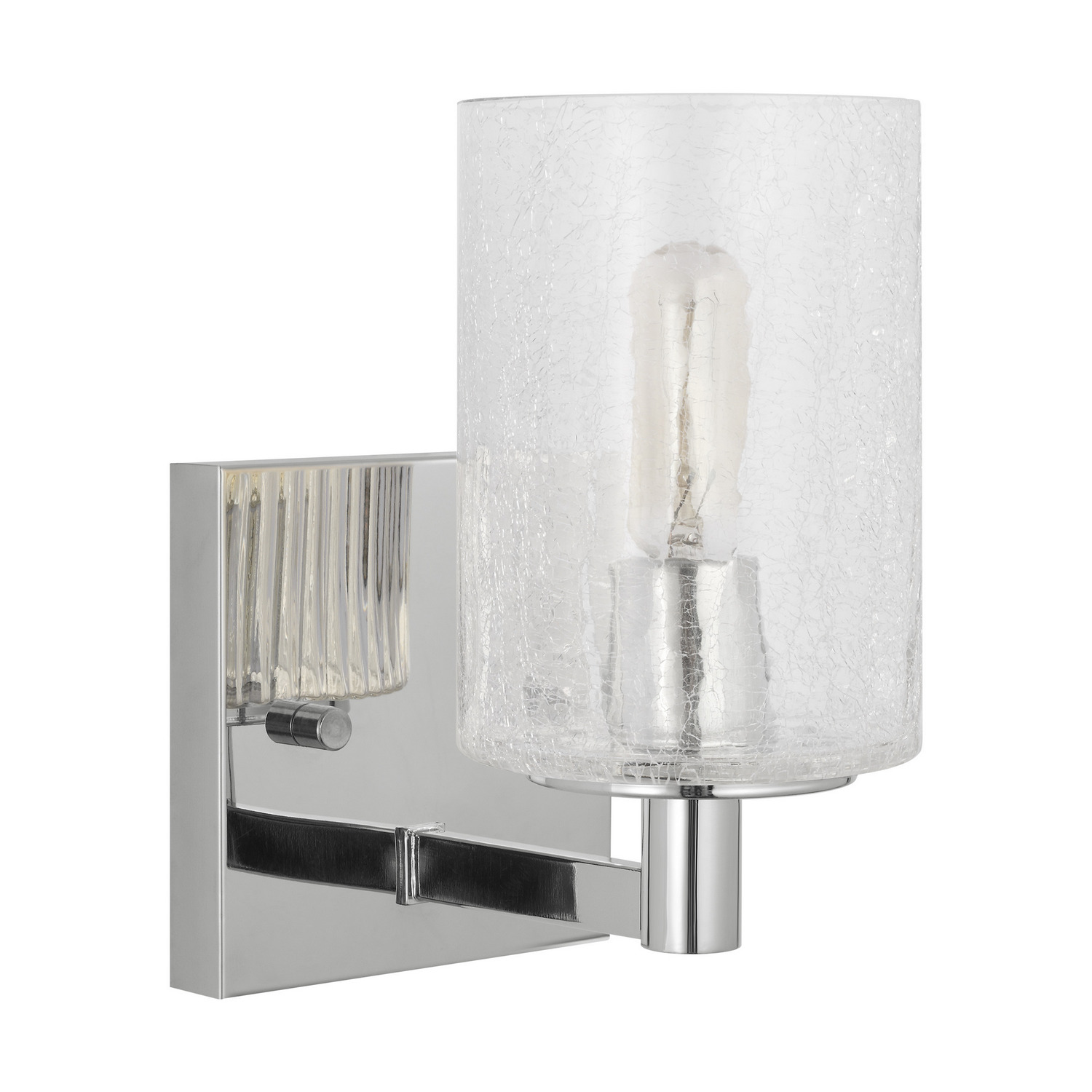 Chrome Wall Bathroom Vanity Light Sconce from the Parker Collection