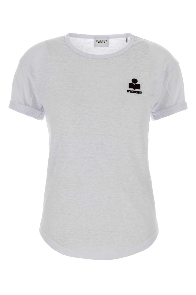 White Solid None T-Shirt