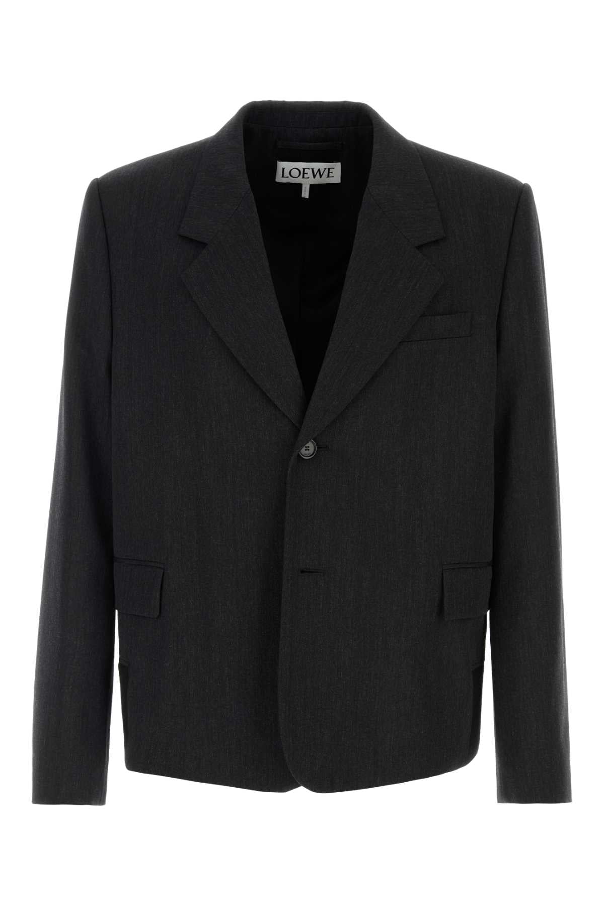 Wool Blazer — Gray