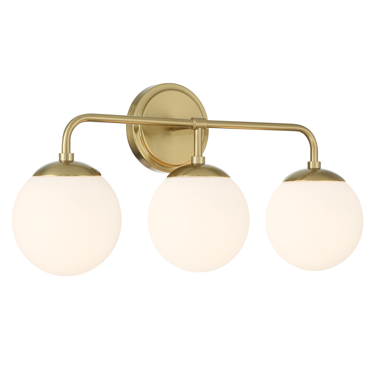 Vibrant Gold Bathroom Vanity Light from the Maverick Collection