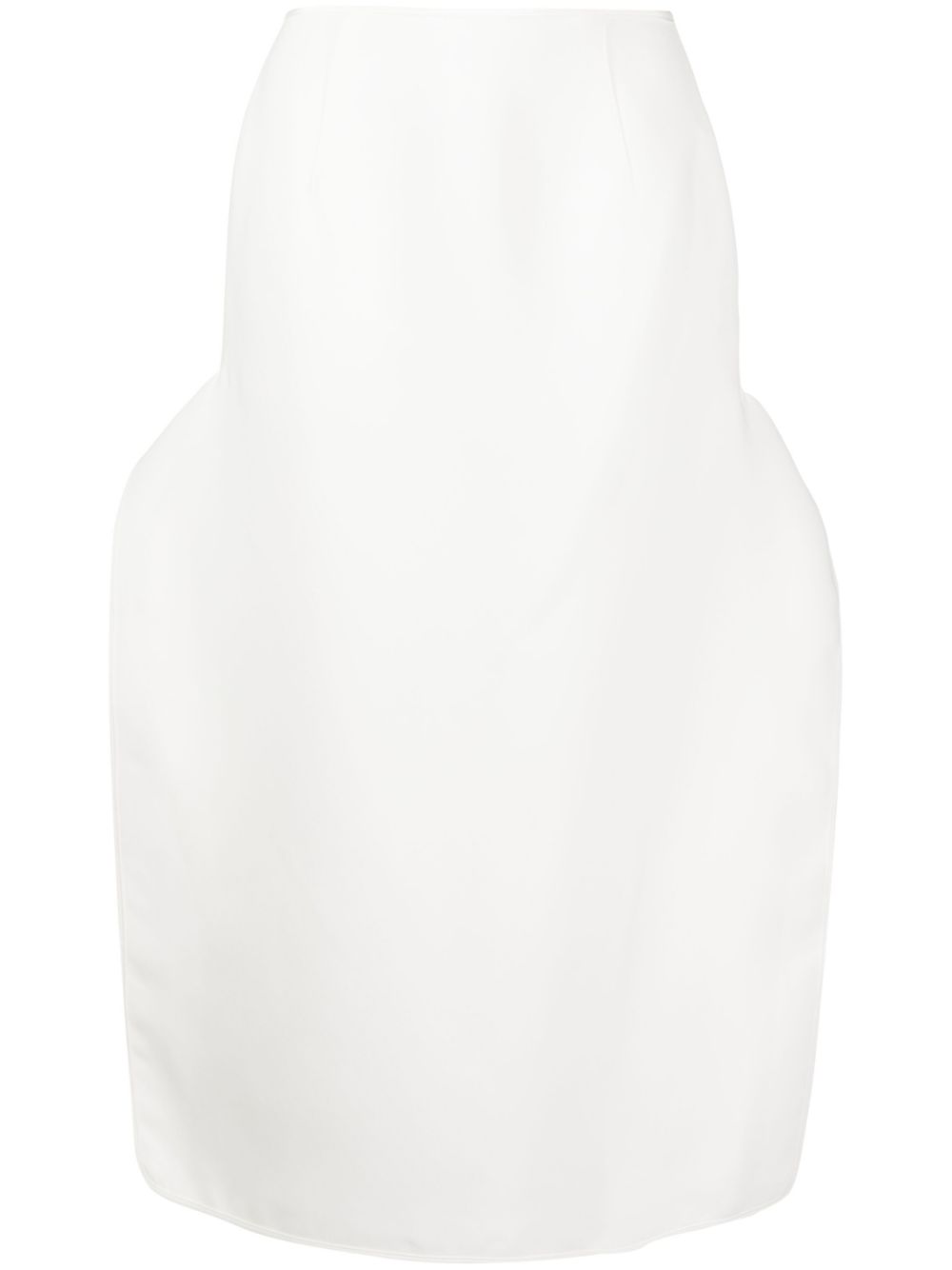 Pureness Cut Away skirt - White