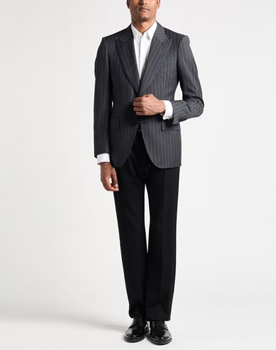 Man Blazer Charcoal Size 42 Wool, Mohair wool
