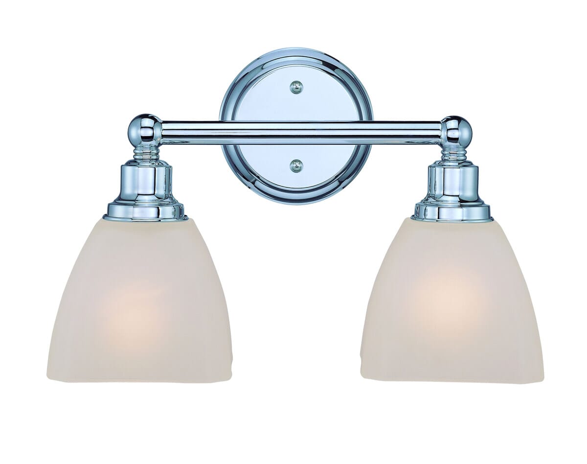 Bradley 2-Light 15" Bathroom Vanity Light in Chrome