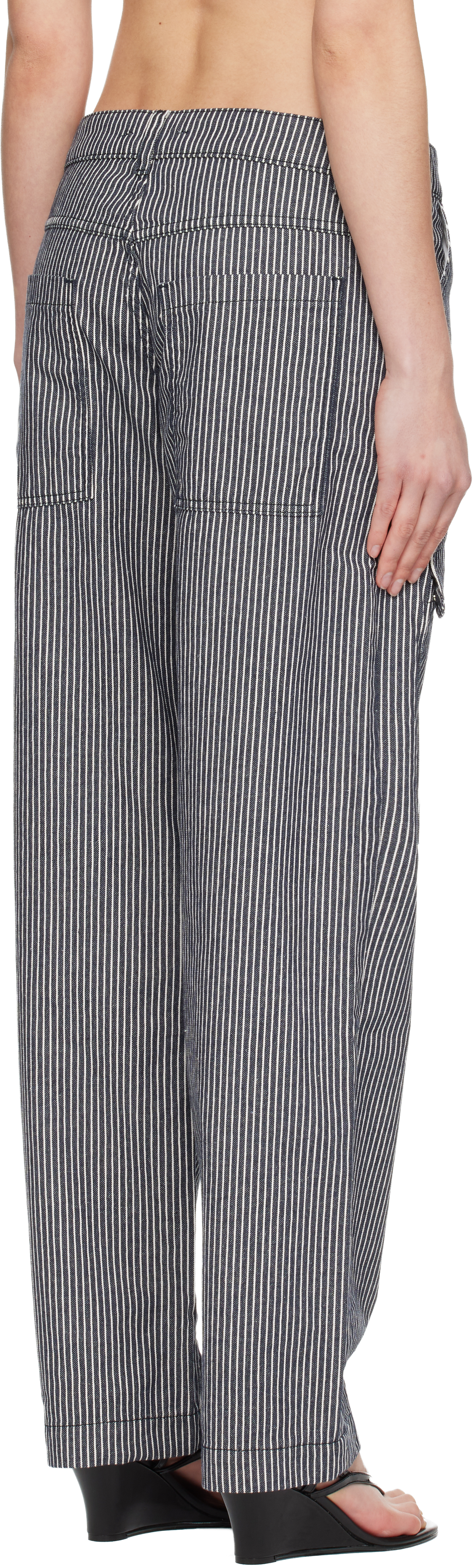 Navy Brixton Trousers