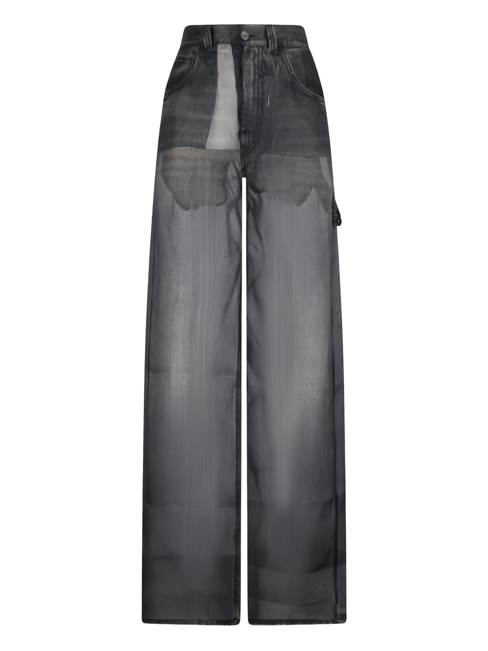 Winona denim-effect trousers - Black