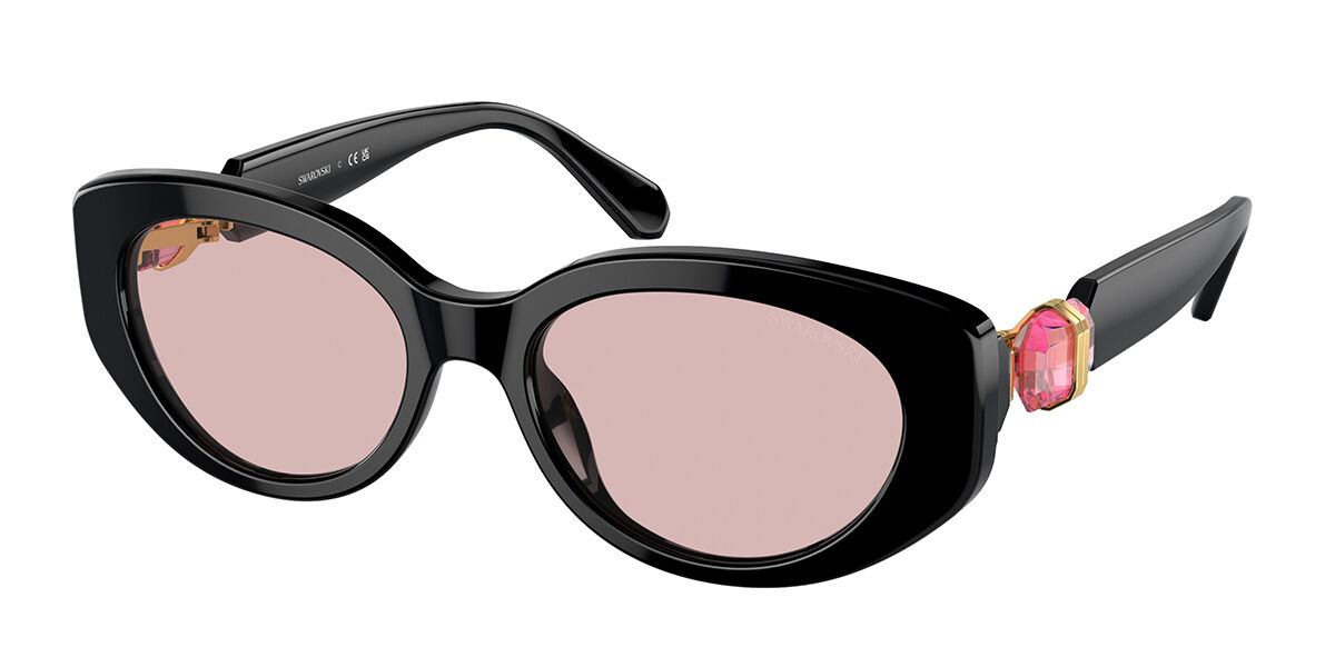 Swarovski SK6002 1001/5 Women's Sunglasses Black Size 53