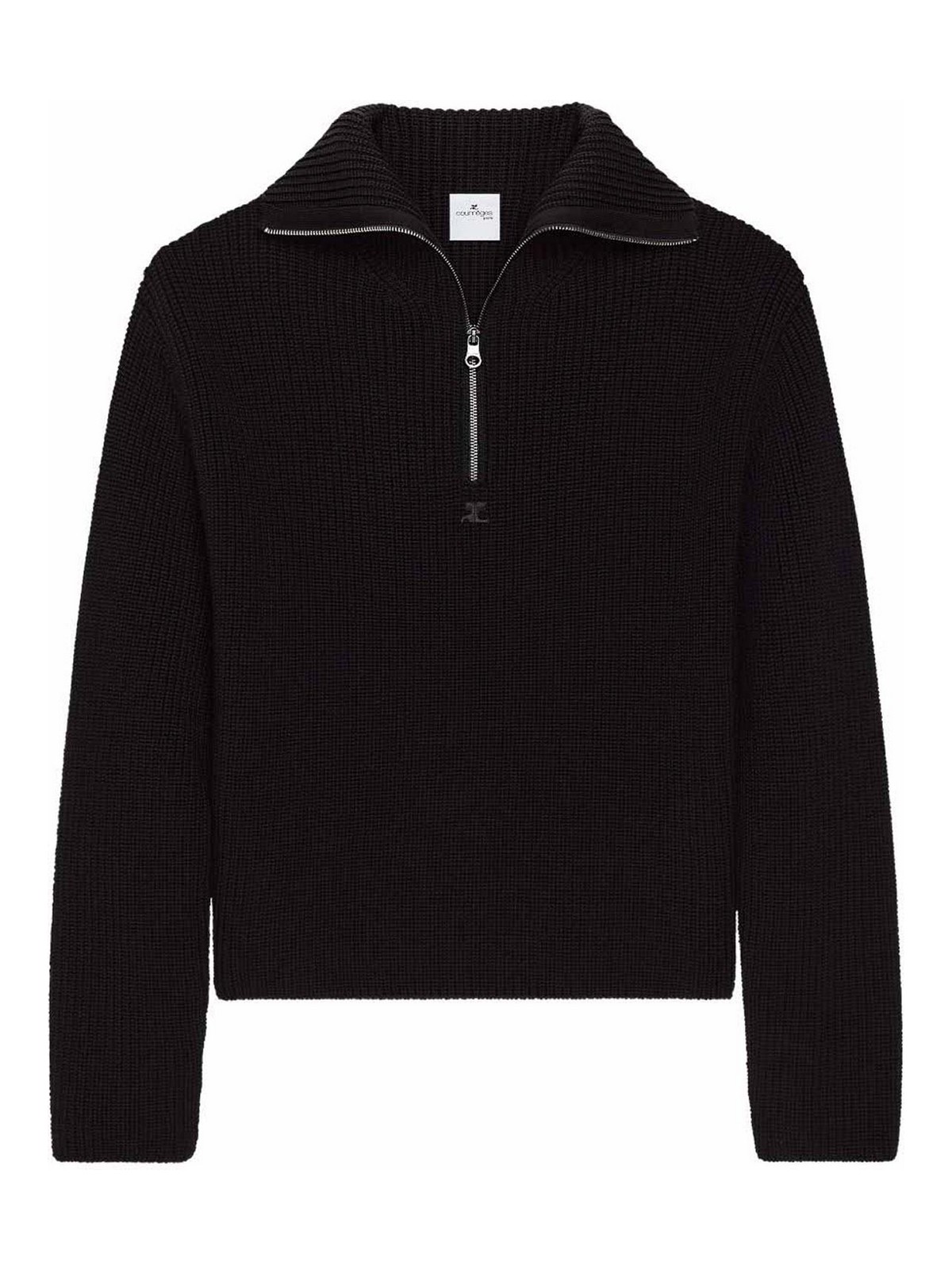 Zipped Wool Sweater