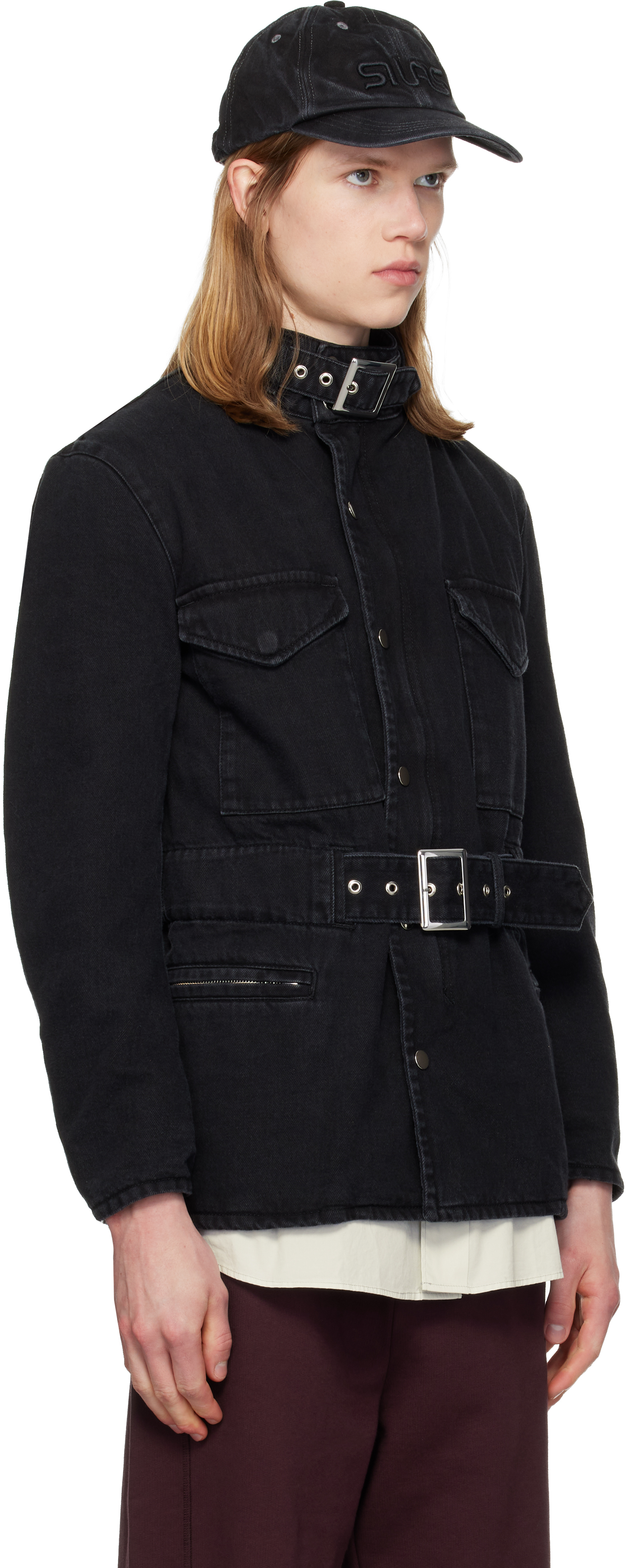 Black Washed Cotton Drill M65 Jacket