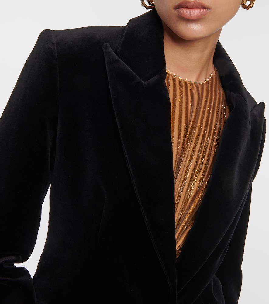 Azura cotton velvet blazer