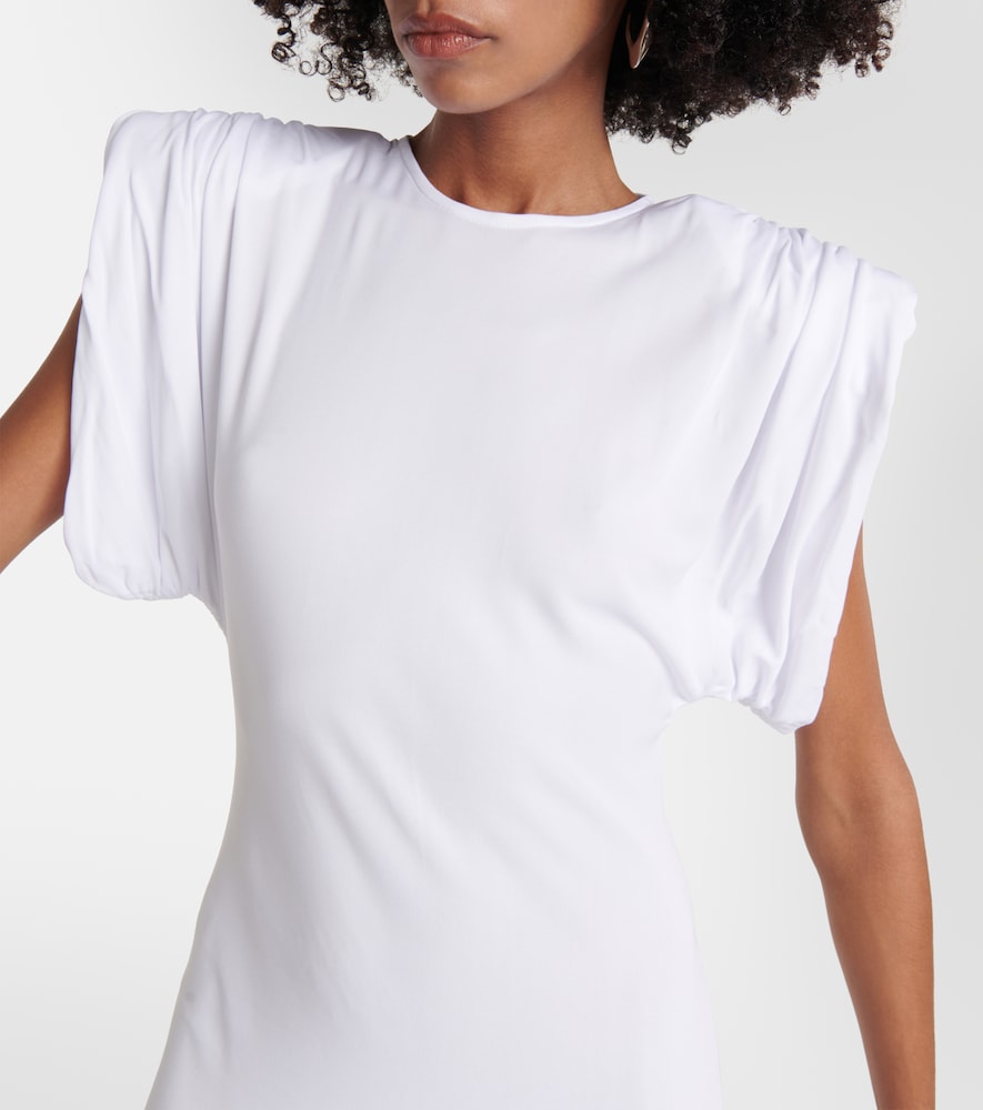 Ruched jersey maxi dress