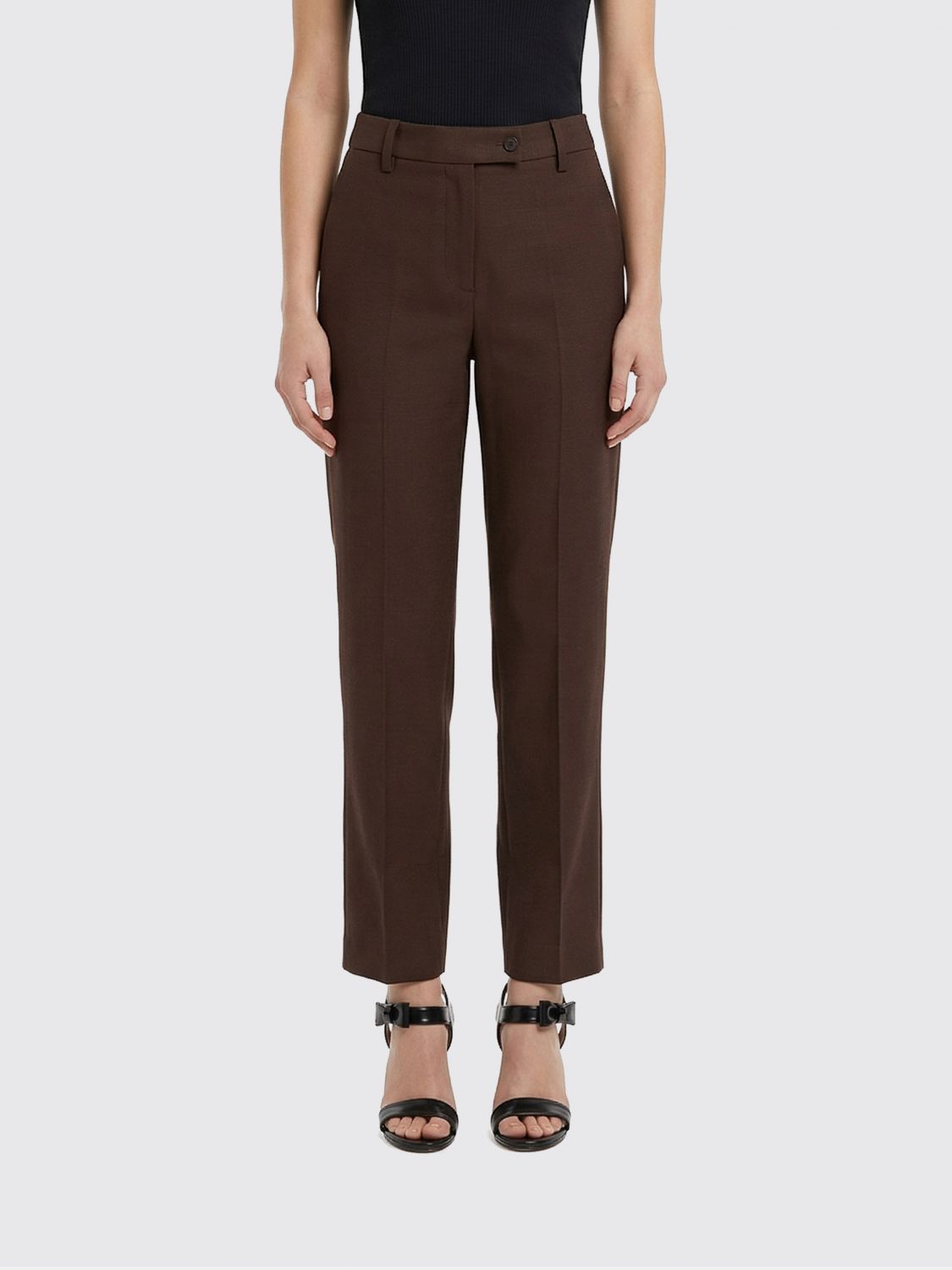 Pants Woman color Brown