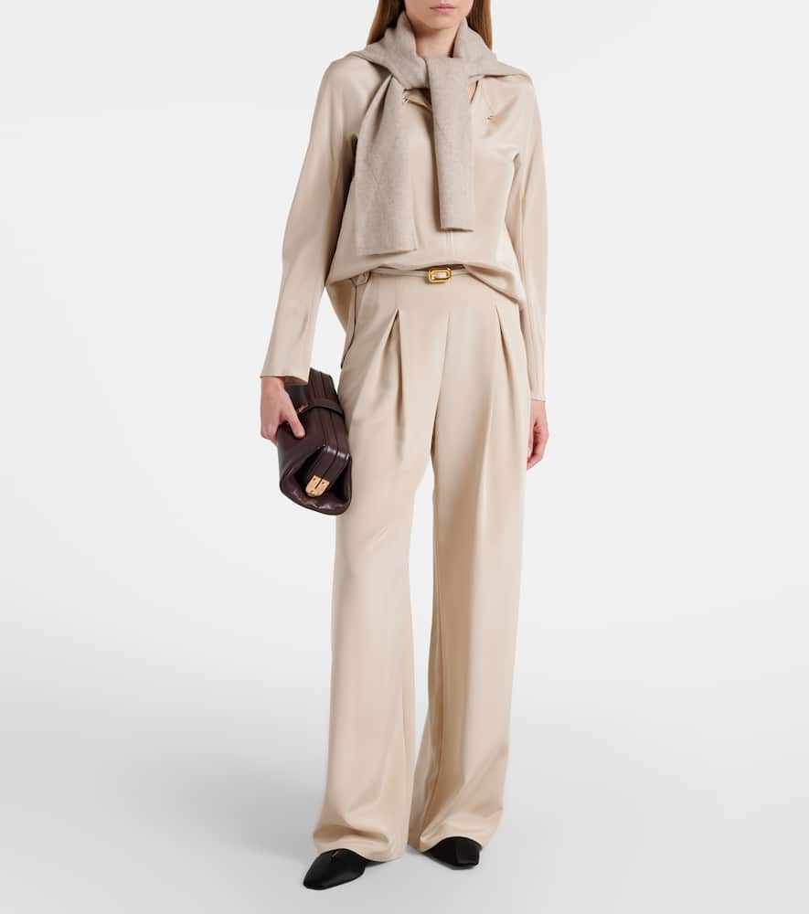 Mitico silk-blend blouse