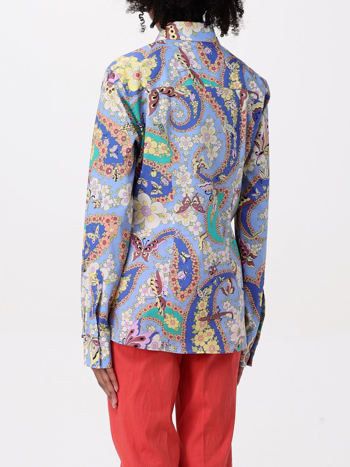 Floral-print shirt - Blue