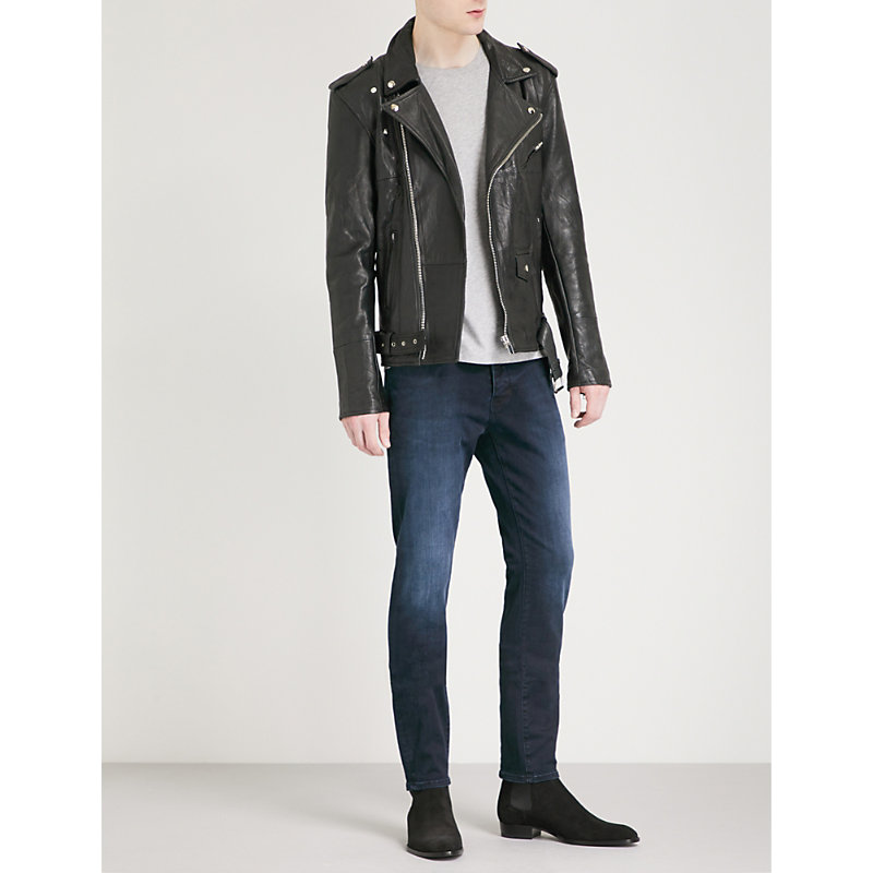 Mens Iggy Faded Skinny Stretch-Denim Jeans