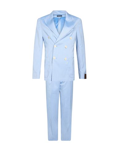 Man Suit Light blue Size 38 Polyester, Viscose, Elastane