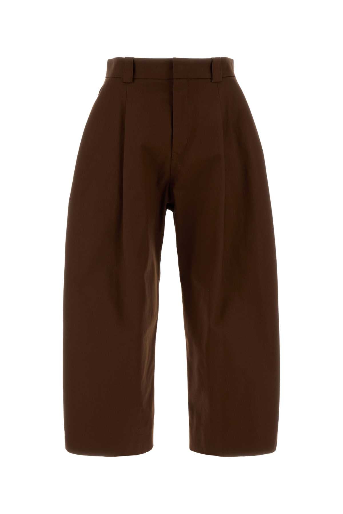 Barrel Pants Trousers — Brown