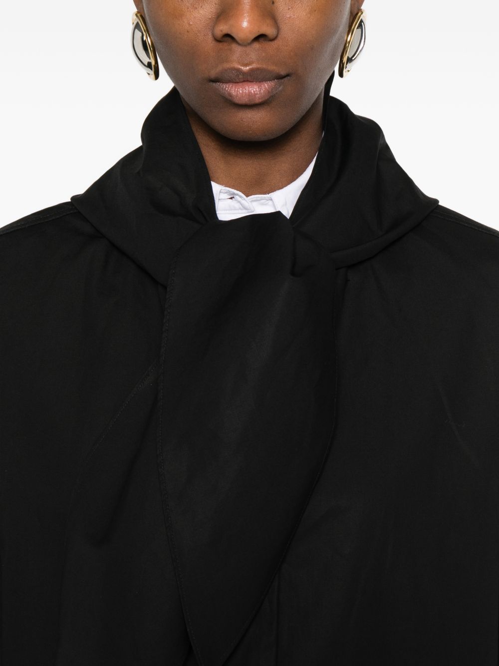 Toteme Main Cotton Scarfed Blouson Jacket
