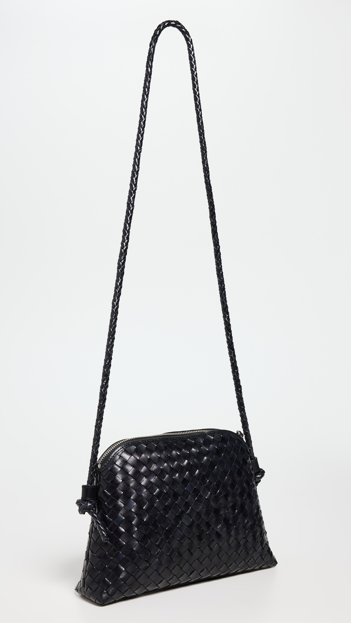 Mallory Woven Crossbody Bag Black One Size
