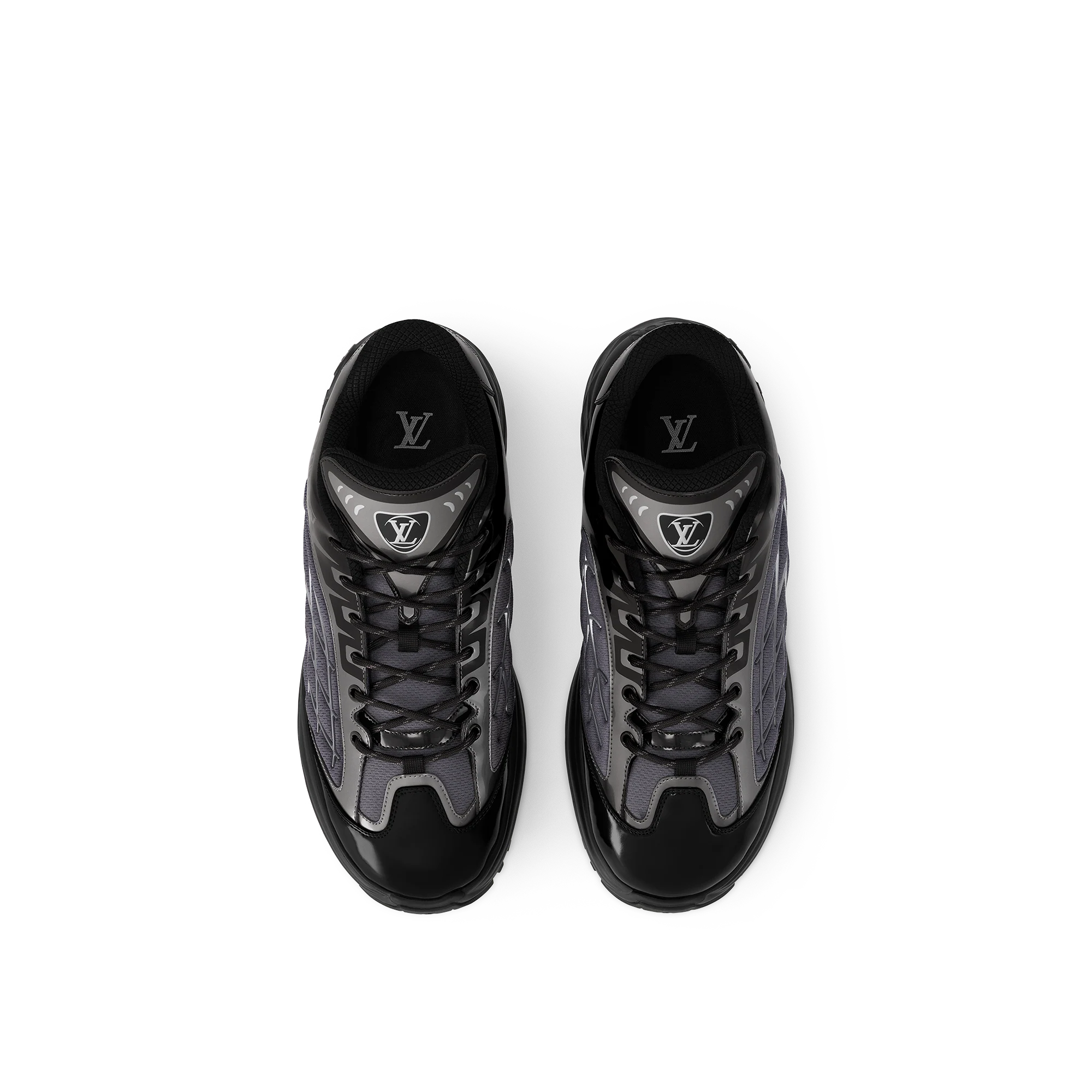 LV Discovery Lace Up Sneakers 'Black'