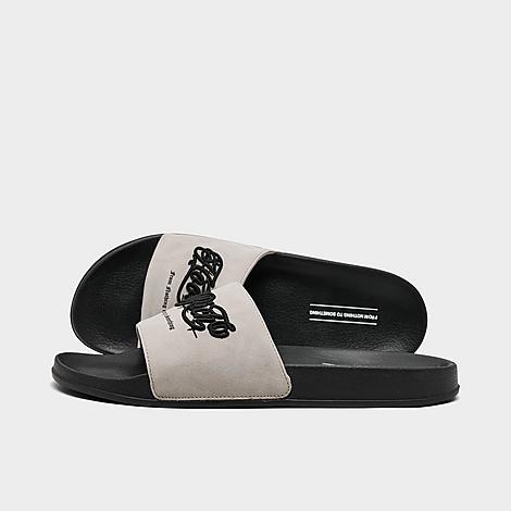 Men's Strike Slide Sandals in Black/Grey