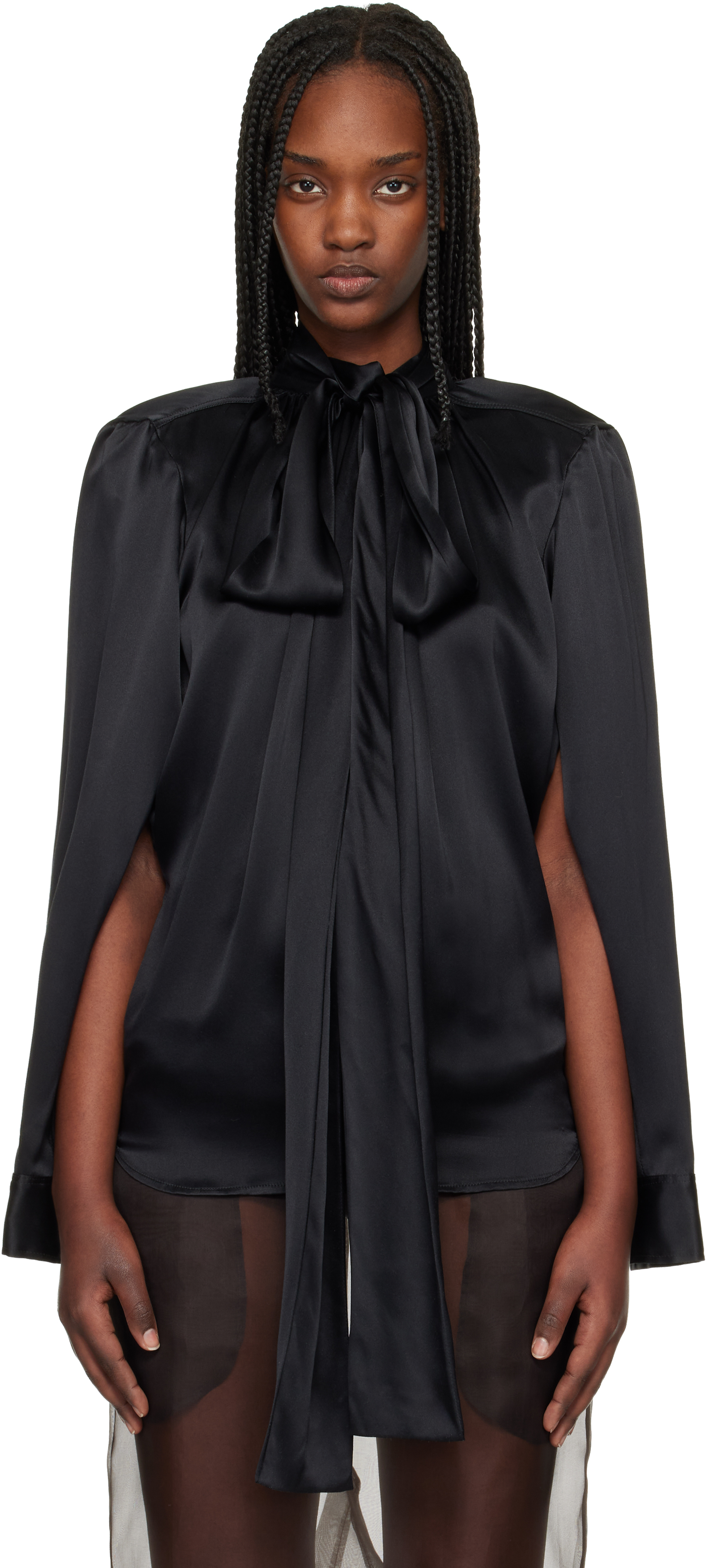 Black Double Blouse