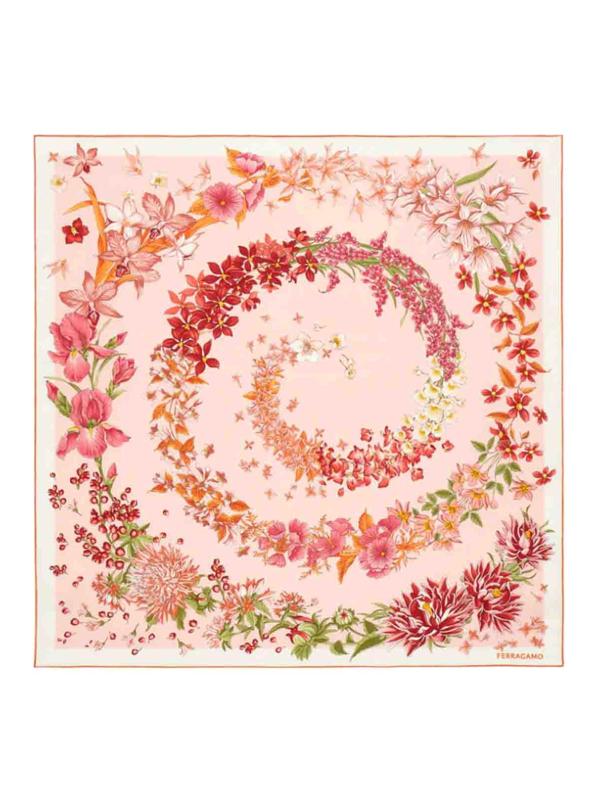 Primavera print silk foulard