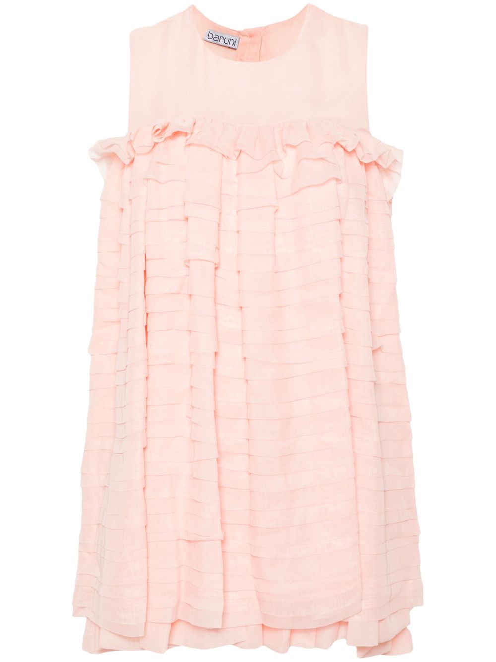 Ruffled mini dress - Pink