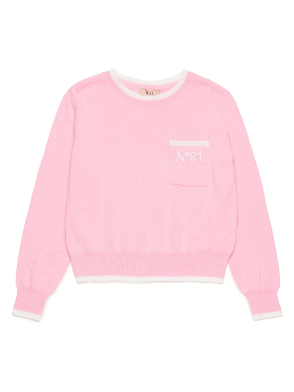 Logo-embroidery jumper - Pink