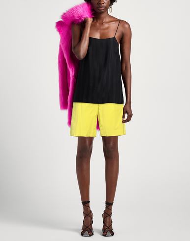Malìparmi Woman Shorts & Bermuda Shorts Lime green Size 2 Cotton, Polyamide, Elastic fibres