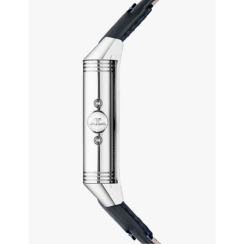 White Q3918420 Reverso Tribute Duoface Calendar Stainless-steel and Leather Manual Watch 