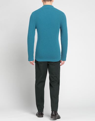 Irish Crone Man Sweater Azure Size M Cashmere