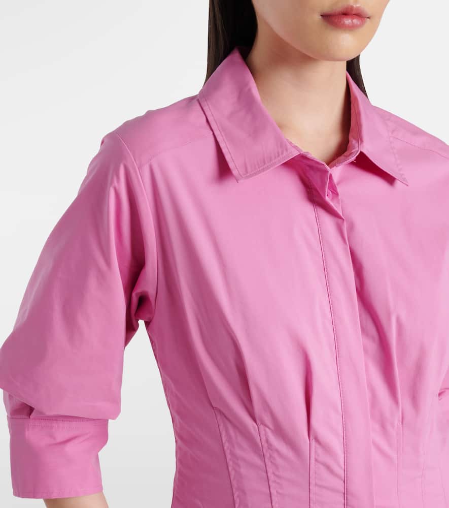 Jazz cotton-blend poplin shirt dress