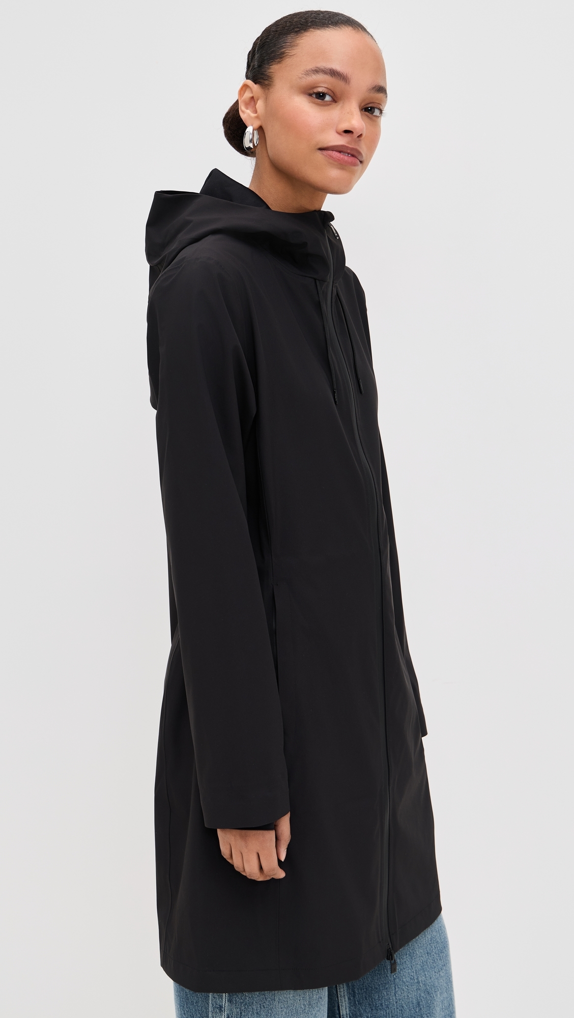 Rains Suva Hardshell Long Jacket Black