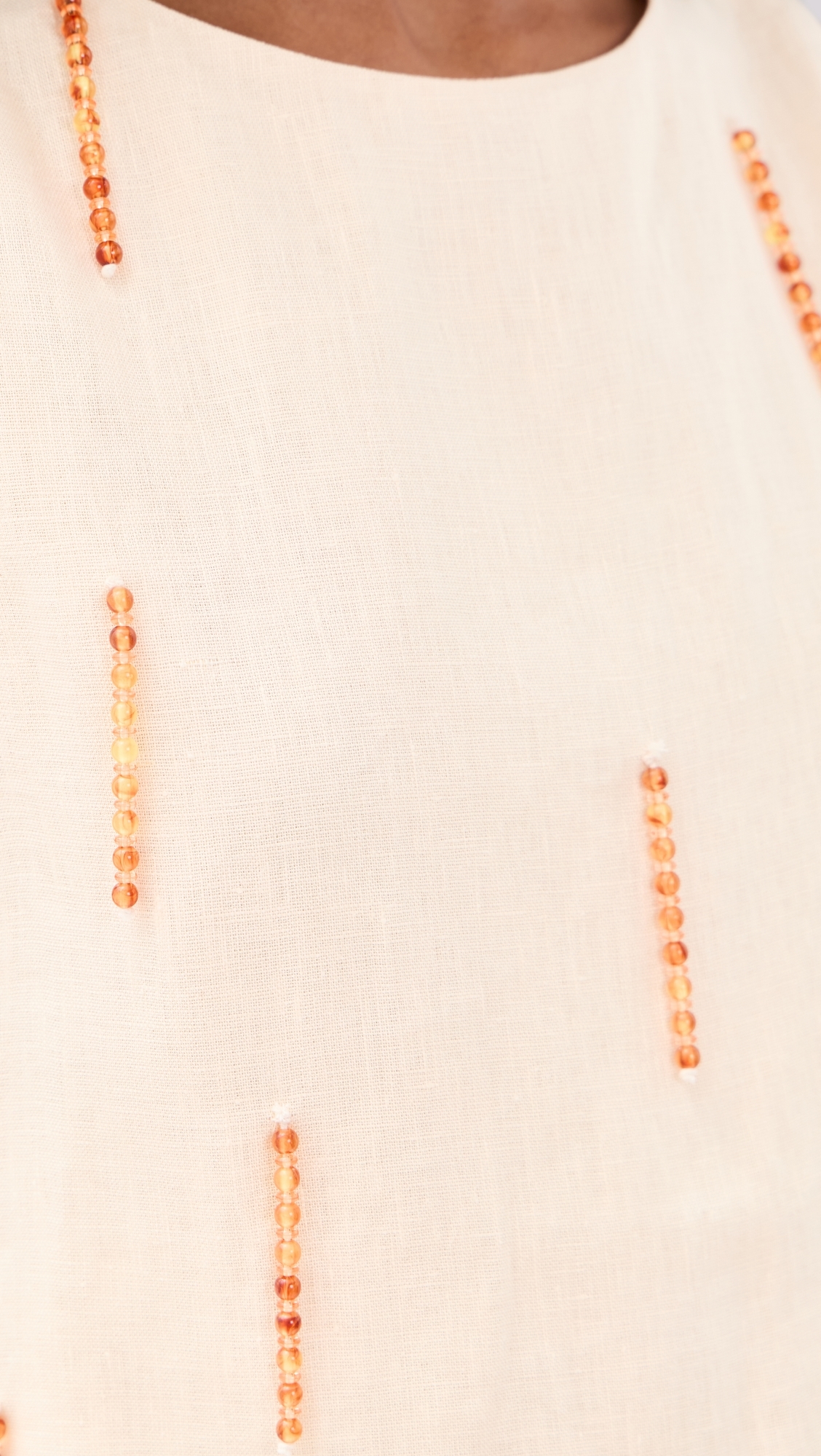 Siena Linen Top Cream Cream