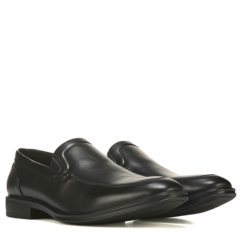 Men's Konrad Plain Toe Loafers (Black)