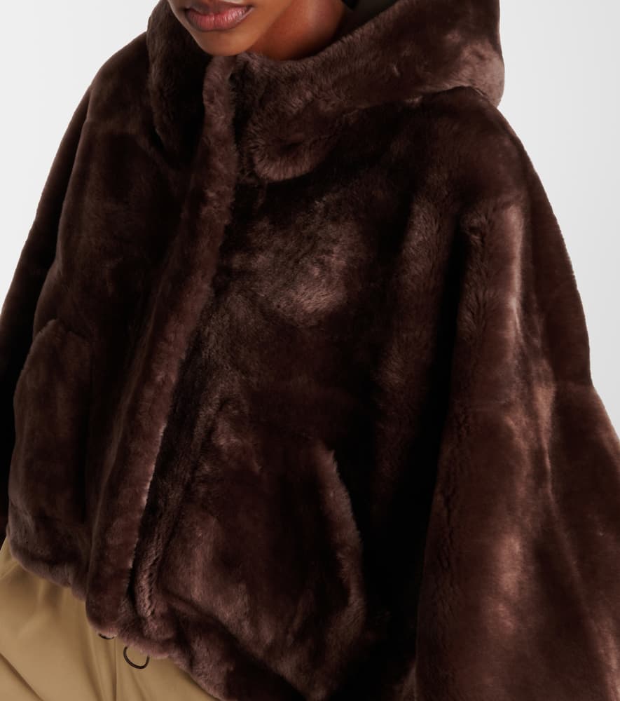 Shearling bomber jacket