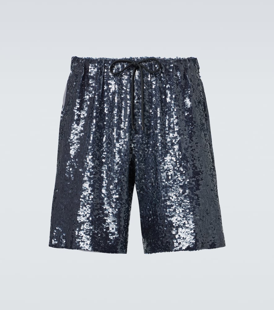 Dries Van Noten Sequined Bermuda shorts