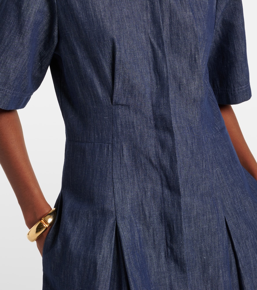 Denim shirt dress