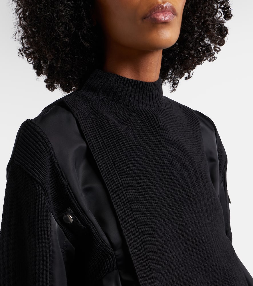Paneled blouson jacket