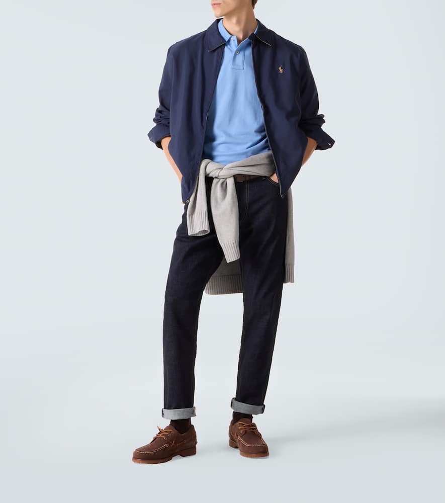 Cotton piqué polo shirt