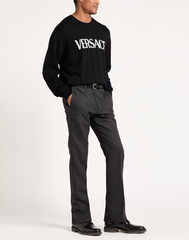 Man Sweater Black Size 46 Virgin Wool