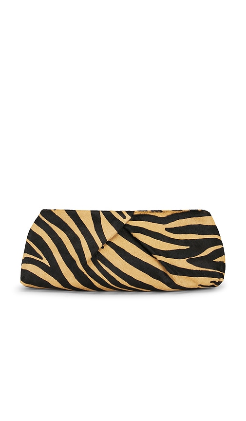 B-Low the Belt Jino Calf-hair Clutch in Tan